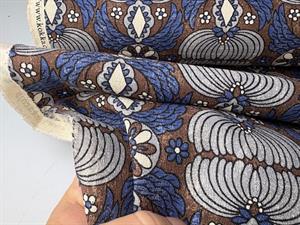 Kokka patchwork stof - crepet lækker kvalitet i blå