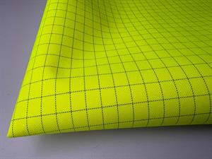 Teknisk stof - ribstop i neon gul