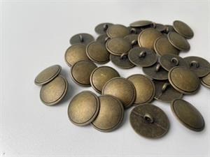 Metalknap - antik messing, 20 mm, 10 stk