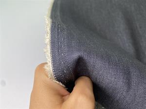 Twillvævet denim med stræk - griffin grey melange og lækker