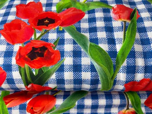 Bomuldsjersey - dutch tulips
