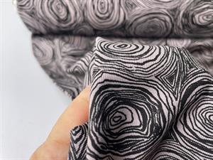 Bomuldsjersey - sweet spot black/grey