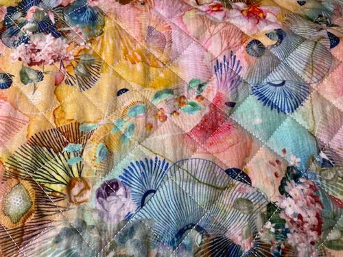Fastvævet quiltet stof - bambino multicolor