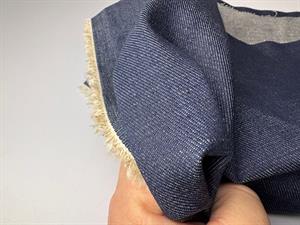 Twillvævet denim med stræk - crisp blue, økologisk