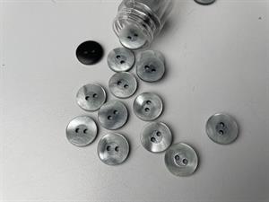 Perlemorknap - lille og med grå undertone, 10 mm