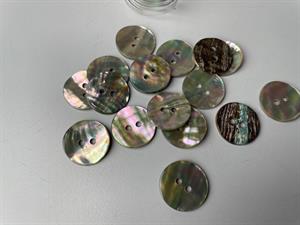 Perlemorknap - lækker og lidt tykkere, 18 mm