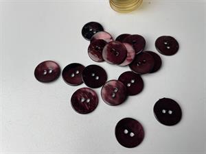 Perlemorknap - lækker og lidt tykkere, 15 mm