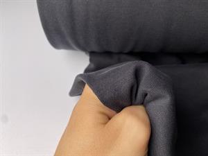 Piquestrikket jersey - deluxe i sort