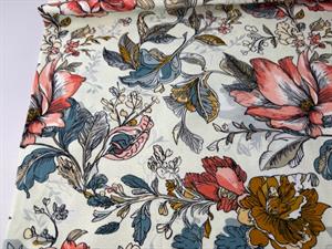 Bomuldsjersey - vintage spring flowers
