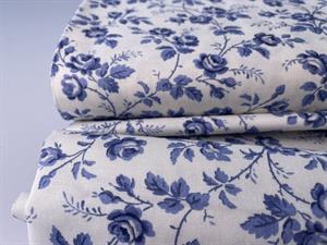 Patchwork stof - floral lavenderblue