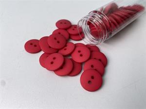 Knap - klassisk, mat og fuchsia, 15 mm