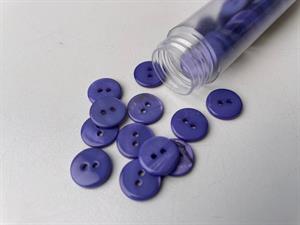 Poleret perlemorsknap - intens lilla og blank, 11 mm