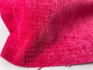 Bari møbelstof - blød chenille med struktur i rosa caldo