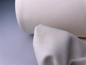 Punto / vinterjersey - tosidet mat og blank i offwhite