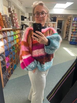 70'ERNES SWEATER strikkeopskrift - lækker og farverig sweater på pind 9