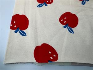 Bomuldsjersey - store flotte æbler