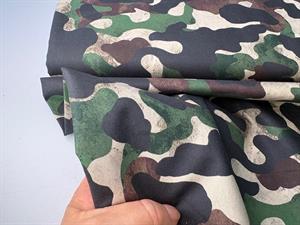 Vævet bomuldspoplin - cool camouflage