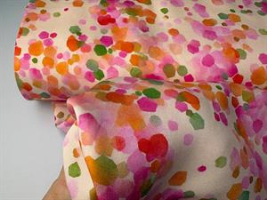 Satinvævet viscose - fine forårsfarver