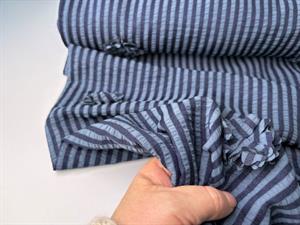 Fastvævet viscose - garnfarvede striber med fine blomster