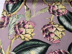 Deko canvas - skønne artiskokker på lavendel bund