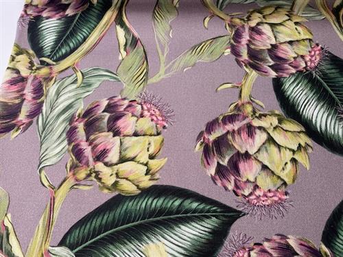 Deko canvas - skønne artiskokker på lavendel bund