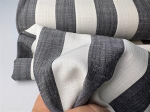 Fastvævet viscose - brede garnfarvede striber