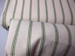 Deko canvas - lækre grønne striber på natur bund