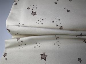 French terry - offwhite med lille stjerne