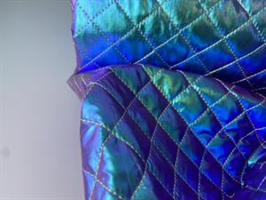 Quiltet stof - metallic foil