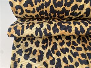Twillvævet bomuld - fashion leopard print