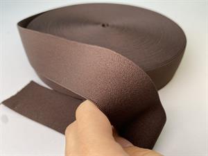 Blød elastik - velegnet til undertøj 4 cm, mørk mocha