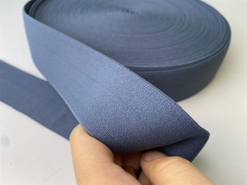 Blød elastik - velegnet til undertøj 4 cm, mørk jeansblå