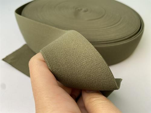 Blød elastik - velegnet til undertøj 4 cm, armygrøn
