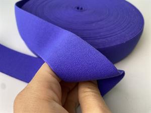 Blød elastik - velegnet til undertøj 4 cm, mørk ultramarin violet