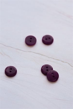 Corozo button fra mind the maker - i flot plum, 11 mm