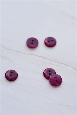 Corozo button fra mind the maker - i flot orchid, 11 mm