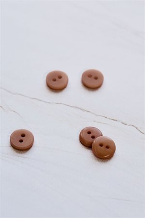 Corozo button fra mind the maker - i flot soft mocha, 11 mm