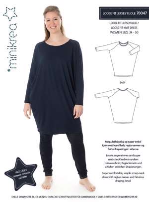 Minikrea - dejlig nem loose fit kjole 34 -50