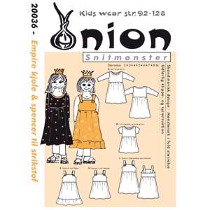 ONION børn - Empire kjole & spencer til strikstof