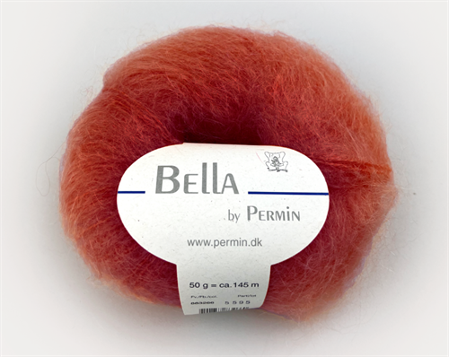Bella by permin kid mohair - lækker terracotta
