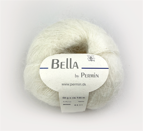 Bella by permin kid mohair - flot offwhite