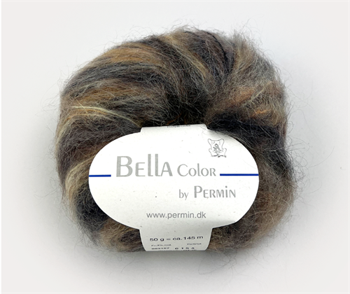 Bella by permin chunky mohair - smuk changerende i efterårstoner 