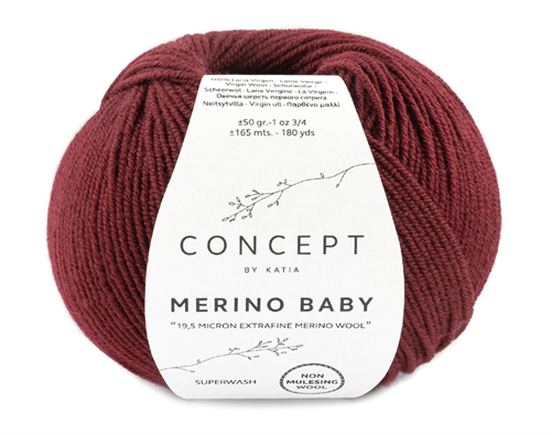 Merino baby - bordeaux