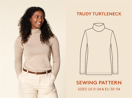 Wardrobe By Me snitmønster - Trudy Turtleneck T-shirt