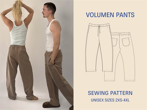 Wardrobe By Me snitmønster - Volume Pants Unisex