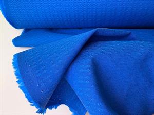 Skjortepoplin - electric blue