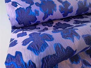 Brokade - jacquard blue blossom