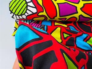 Bomuldsjersey - color pop