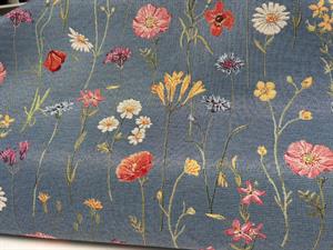 Gobelin - sunshine wildflowers blue