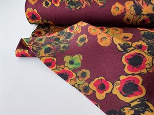 Satinvævet viscose - maroon